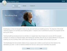 Tablet Screenshot of breathinglog.com